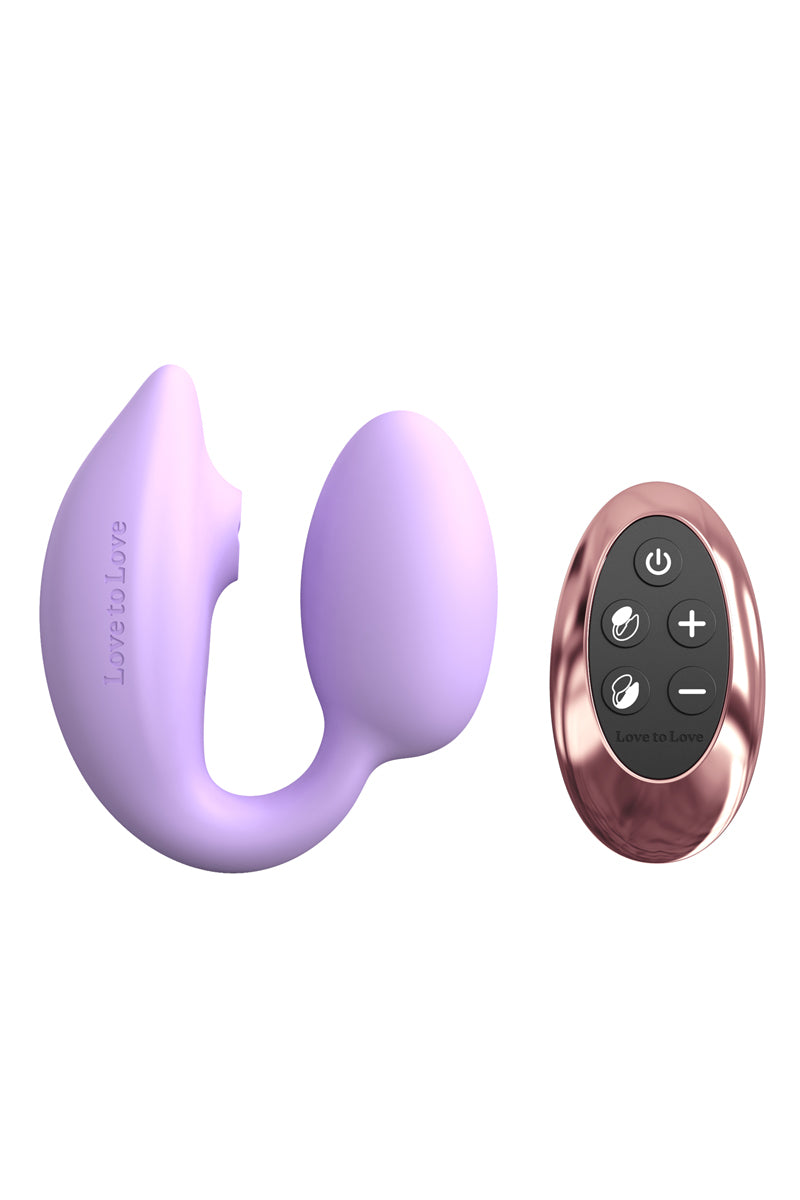 Stimulateur double Wonderlover – Flapping & vibration télécommandé