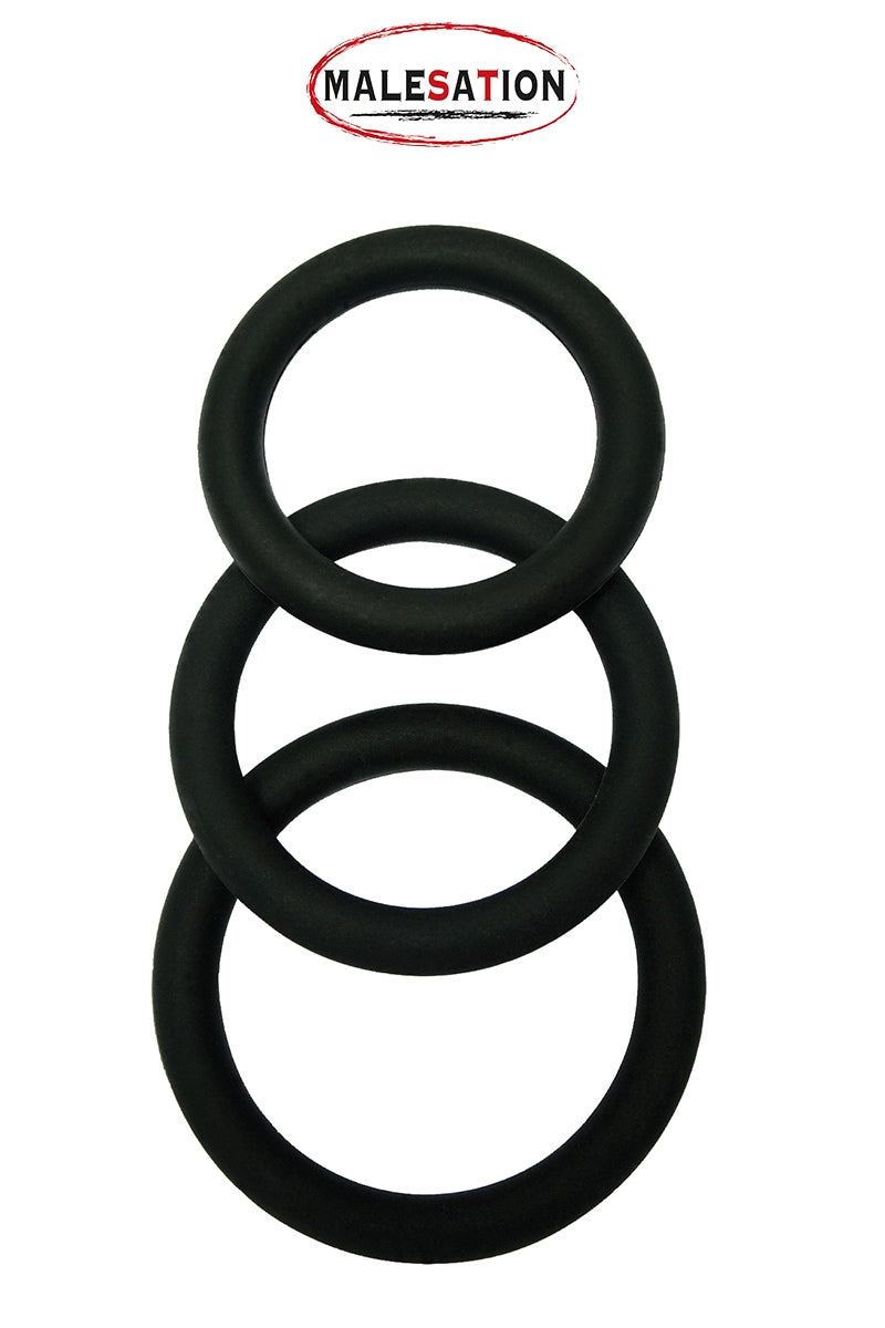 Set de 3 CockRings Silicone – Malesation