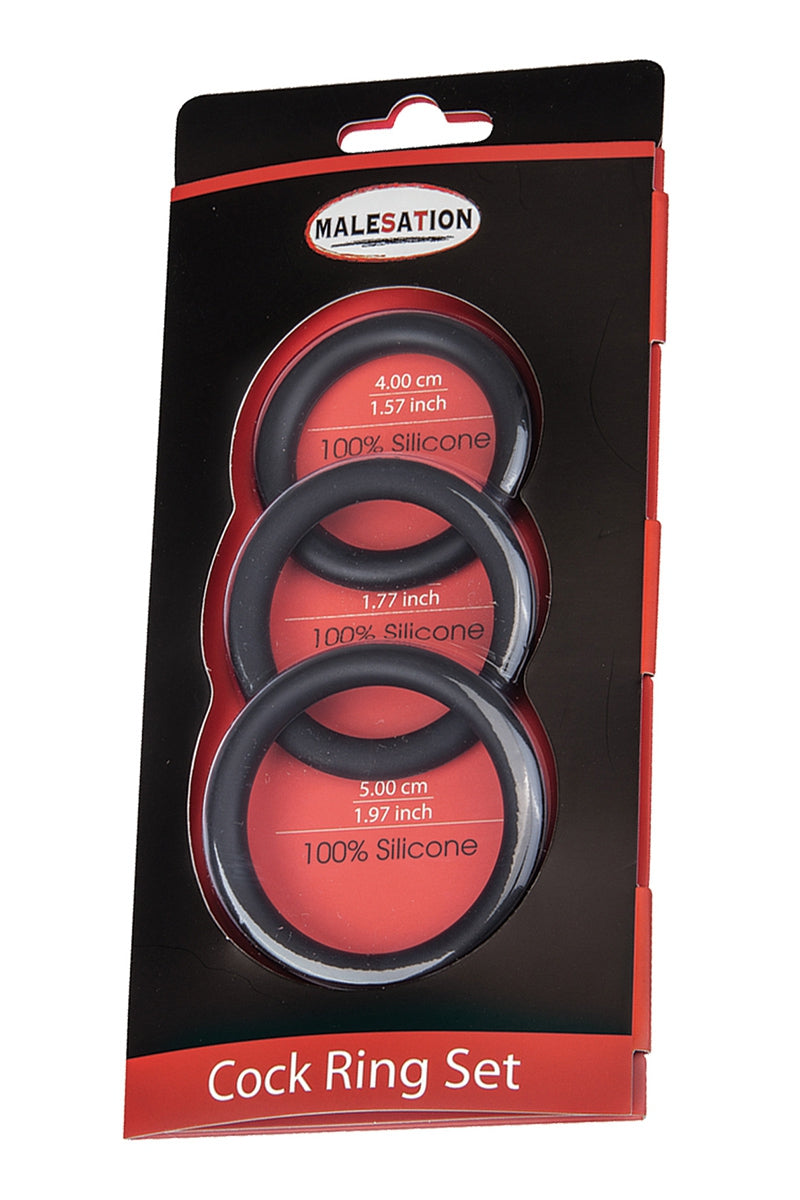 Set de 3 CockRings Silicone – Malesation