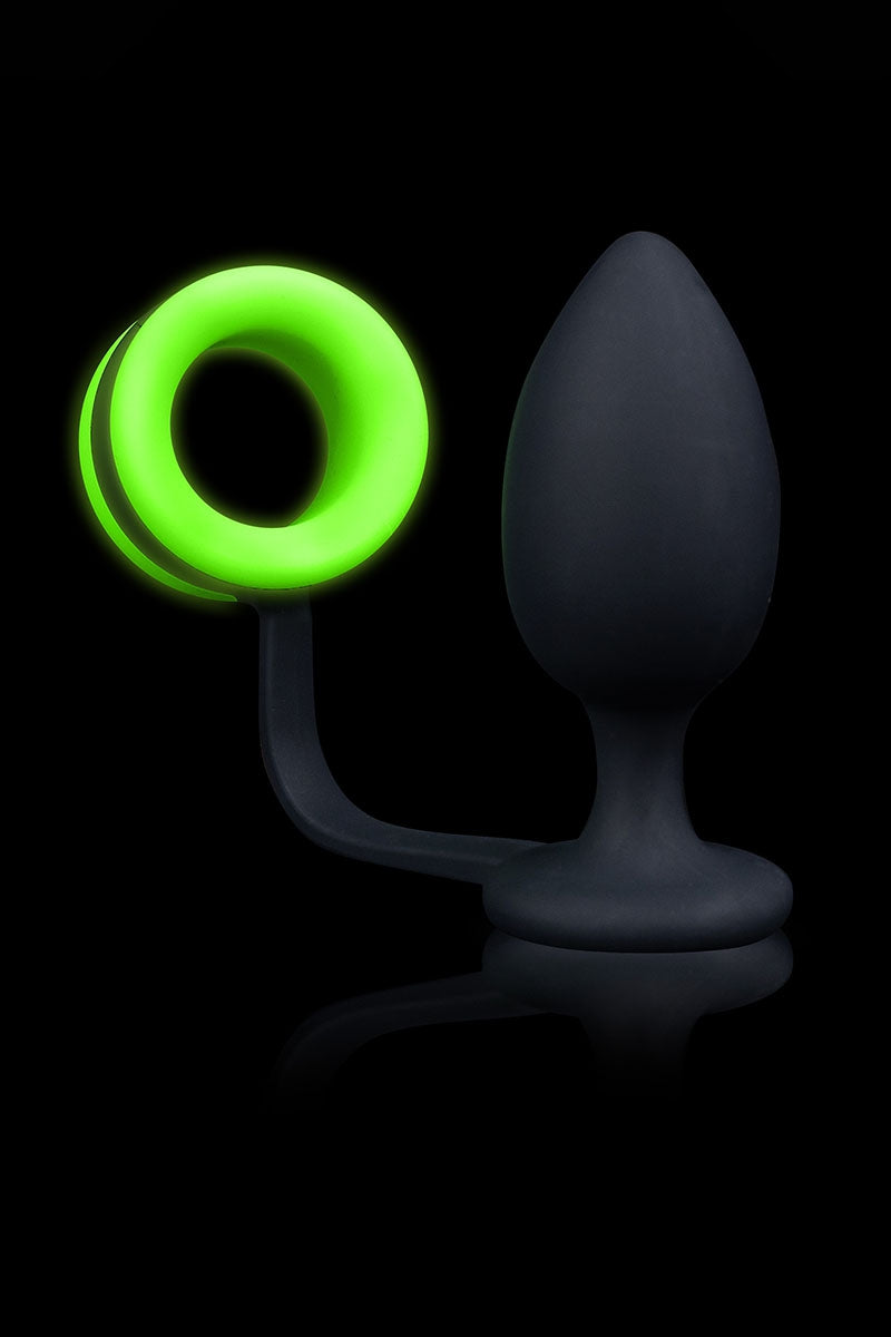 Plug avec Cockring Phosphorescent – Ouch