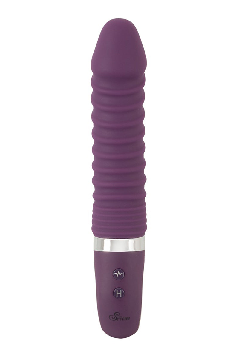 Vibromasseur chauffant Sweet Smile – Silicone doux & vibrations intenses