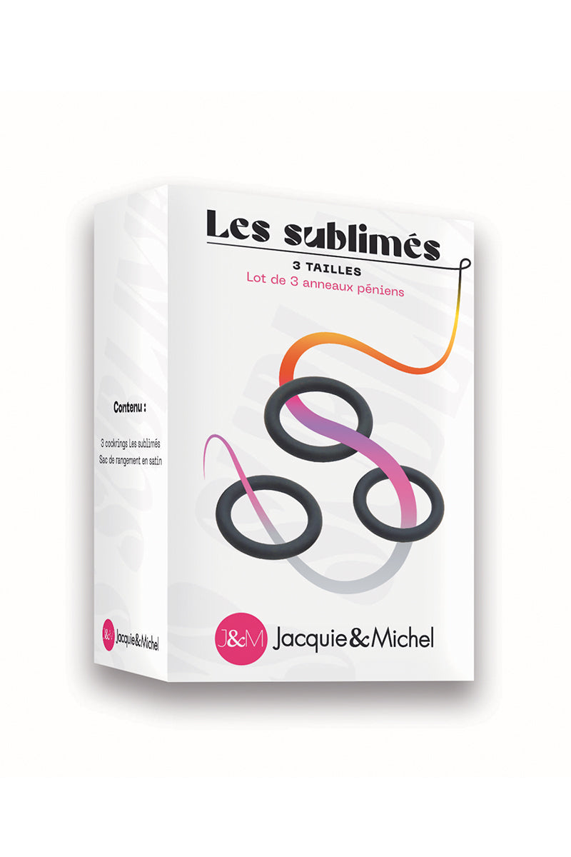 Set de 3 Cockrings Les Sublimés – Jacquie et Michel