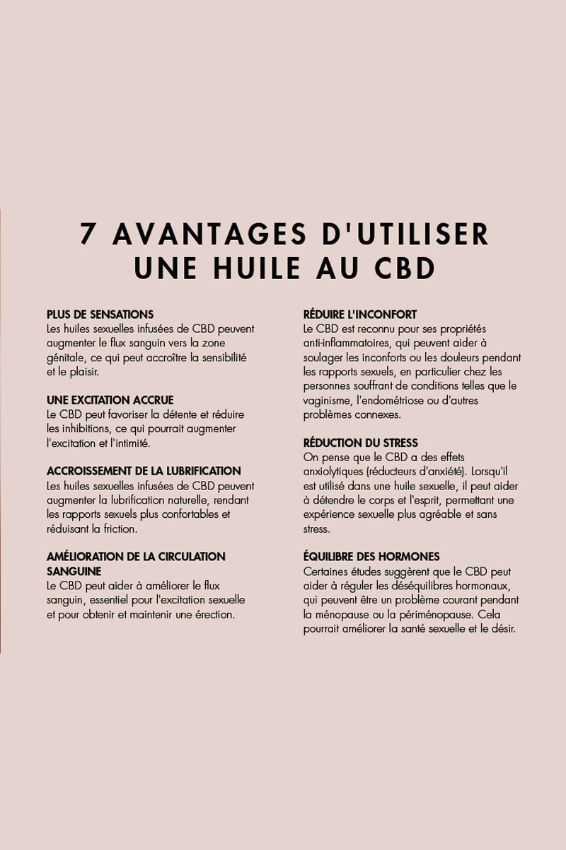 Huile Stimulante au CBD Slow Sex – Bijoux Indiscrets