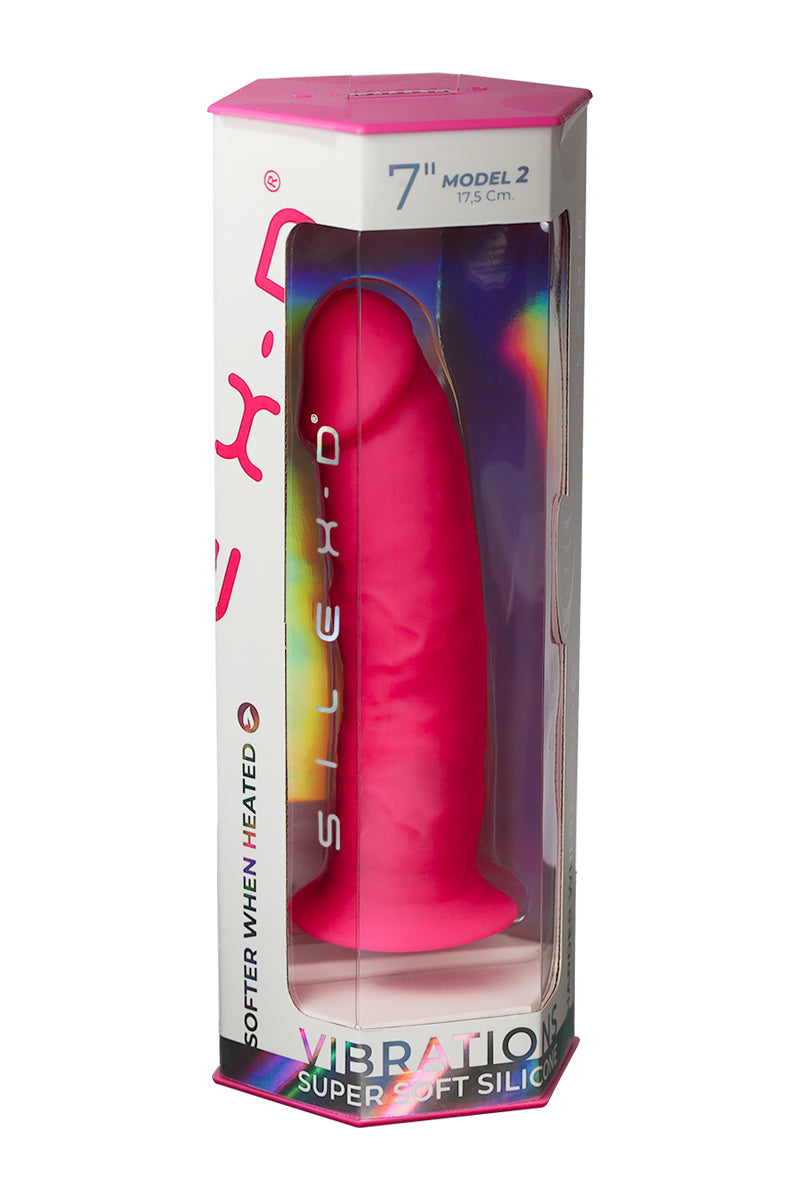 Vibromasseur réaliste rose télécommandé SilexD 7 Pouces Modèle 2