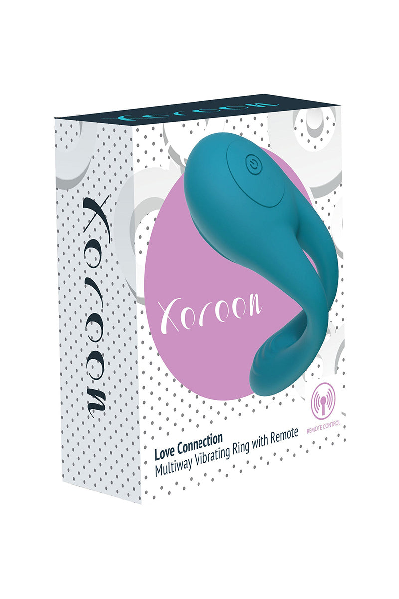 Anneau vibrant télécommandé Love Connection – Double stimulation Xocoon